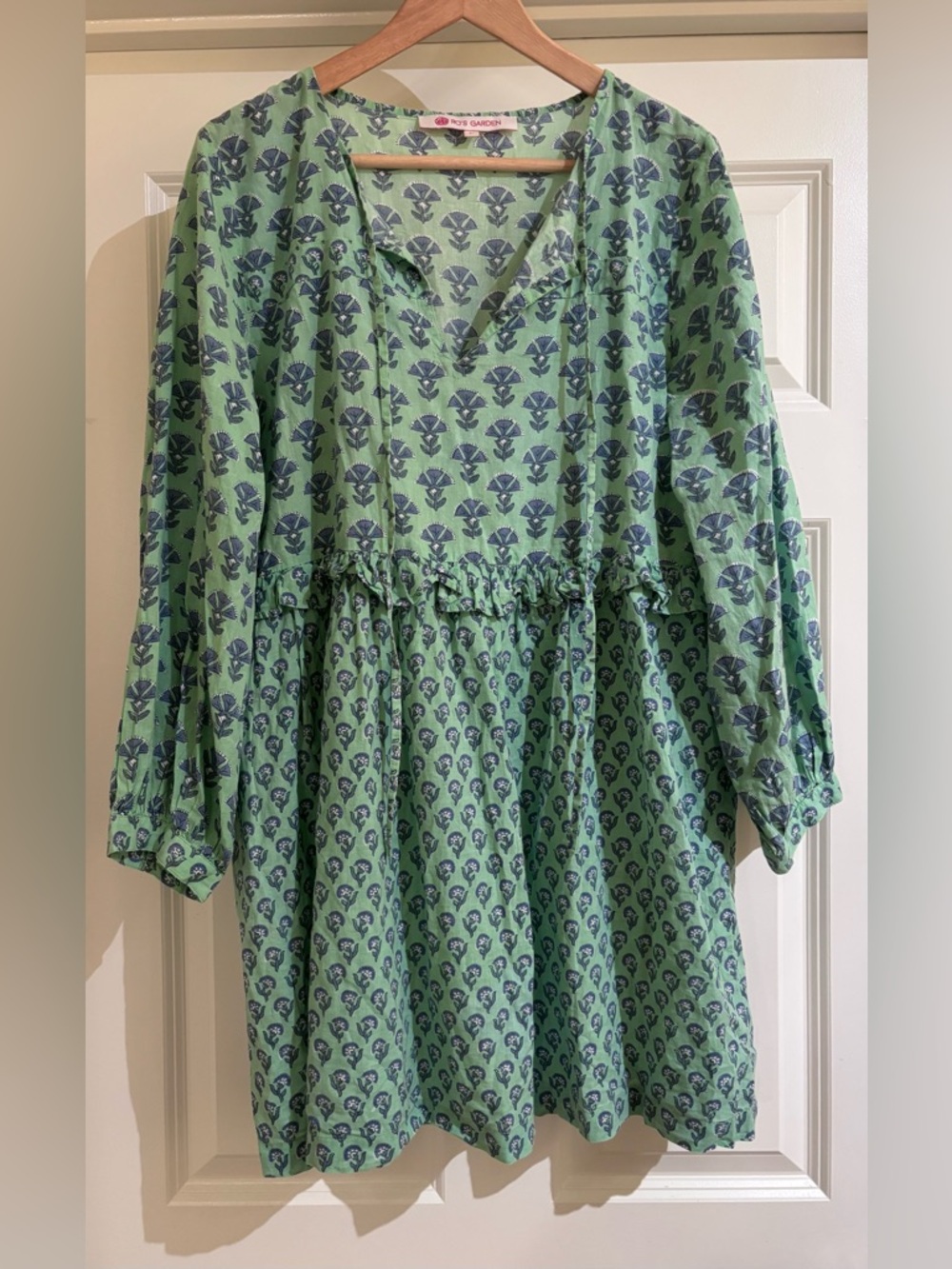 Ro’s Garden Blockprint Mini Dress‎